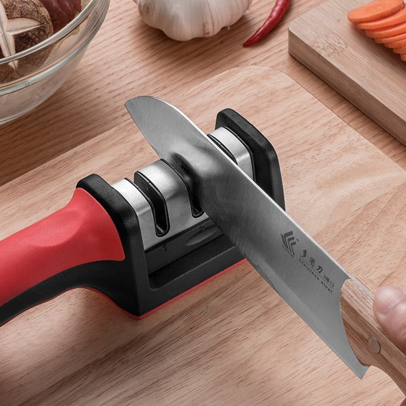 Amolador de Facas Inox 3 Estágios Profissional Premium
