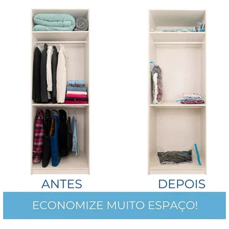 Kit Compact Premium – Saco a Vácuo + Bomba Elétrica