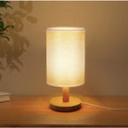 Luminária de Mesa LED em Madeira Nórdica