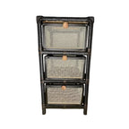 Gaveteiro Organizador Fibra Sintética Tela 3 Gavetas