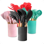 Kit Utensílios de Cozinha em Silicone